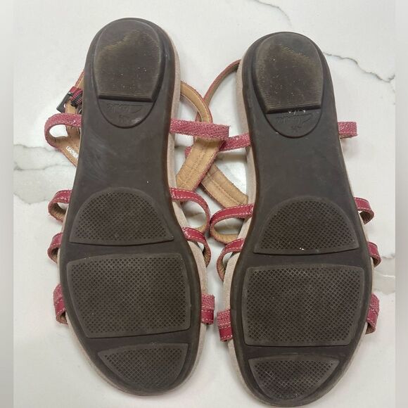 Clarks Pink flat sandals size 7 - Picture 3 of 4